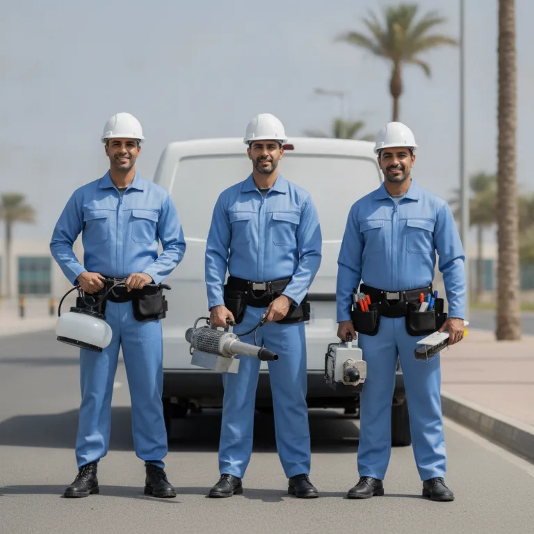 مكافحة الحشرات فريق في المطينة